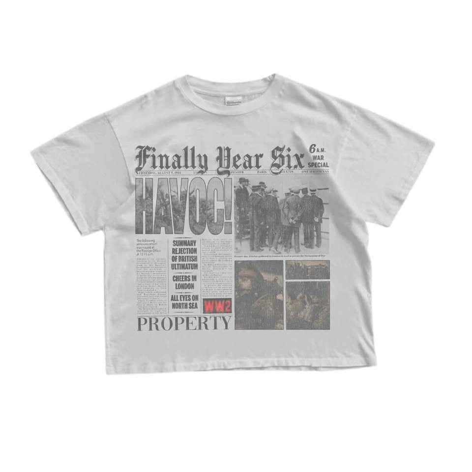 White "Year Six" Tee