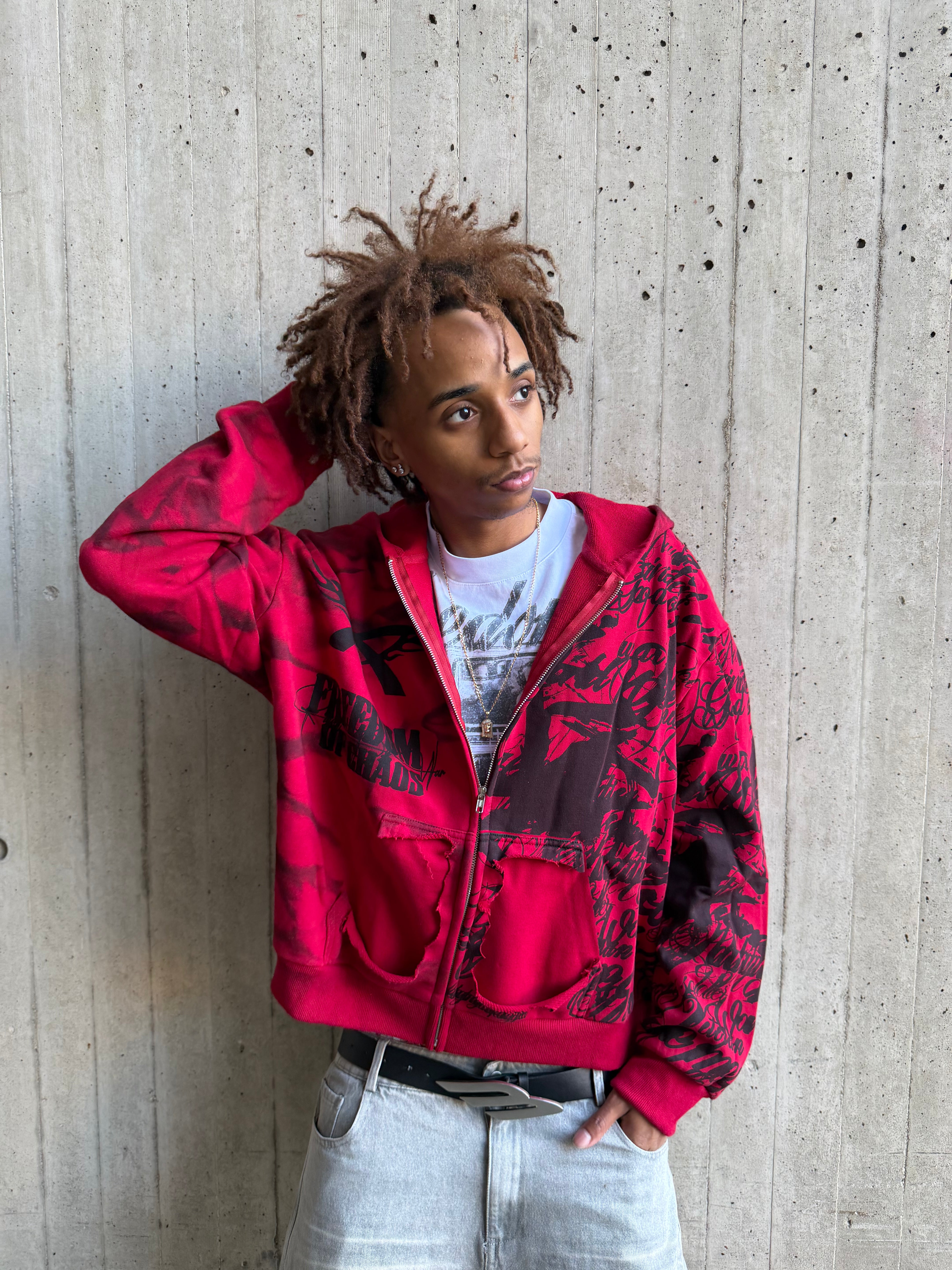 "War Letter" Zip-Up