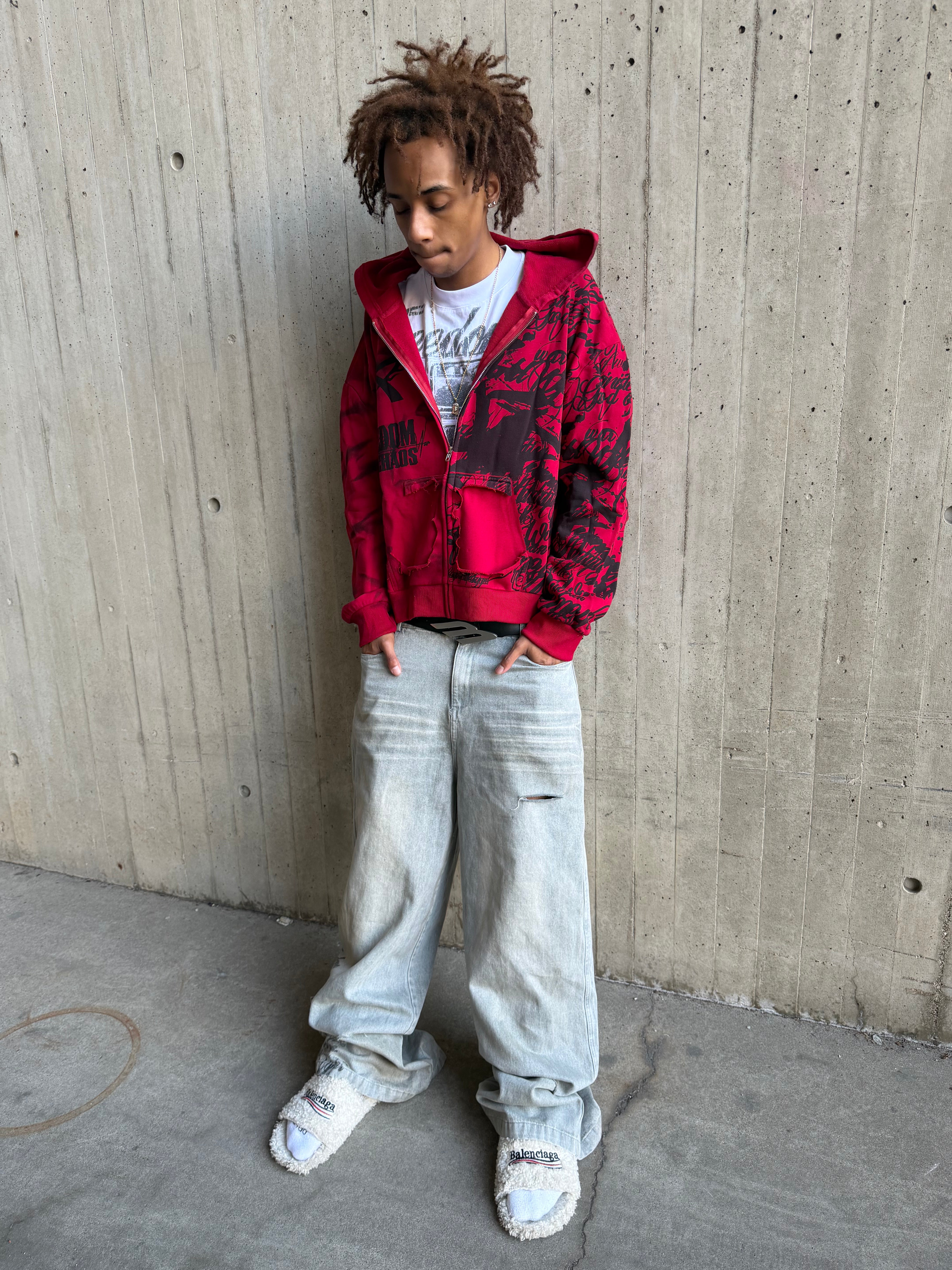 "War Letter" Zip-Up