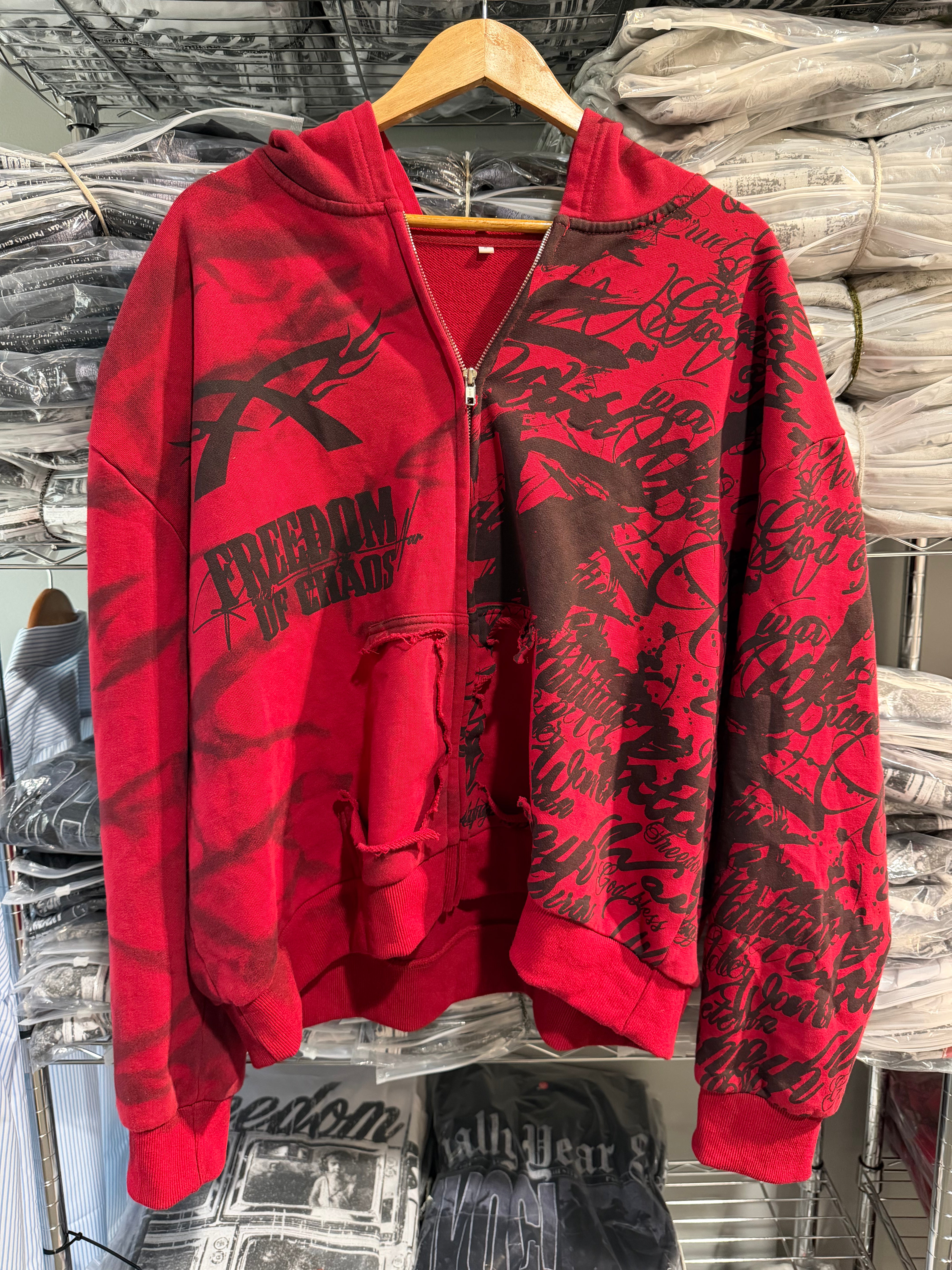 War Letter Zip-Up