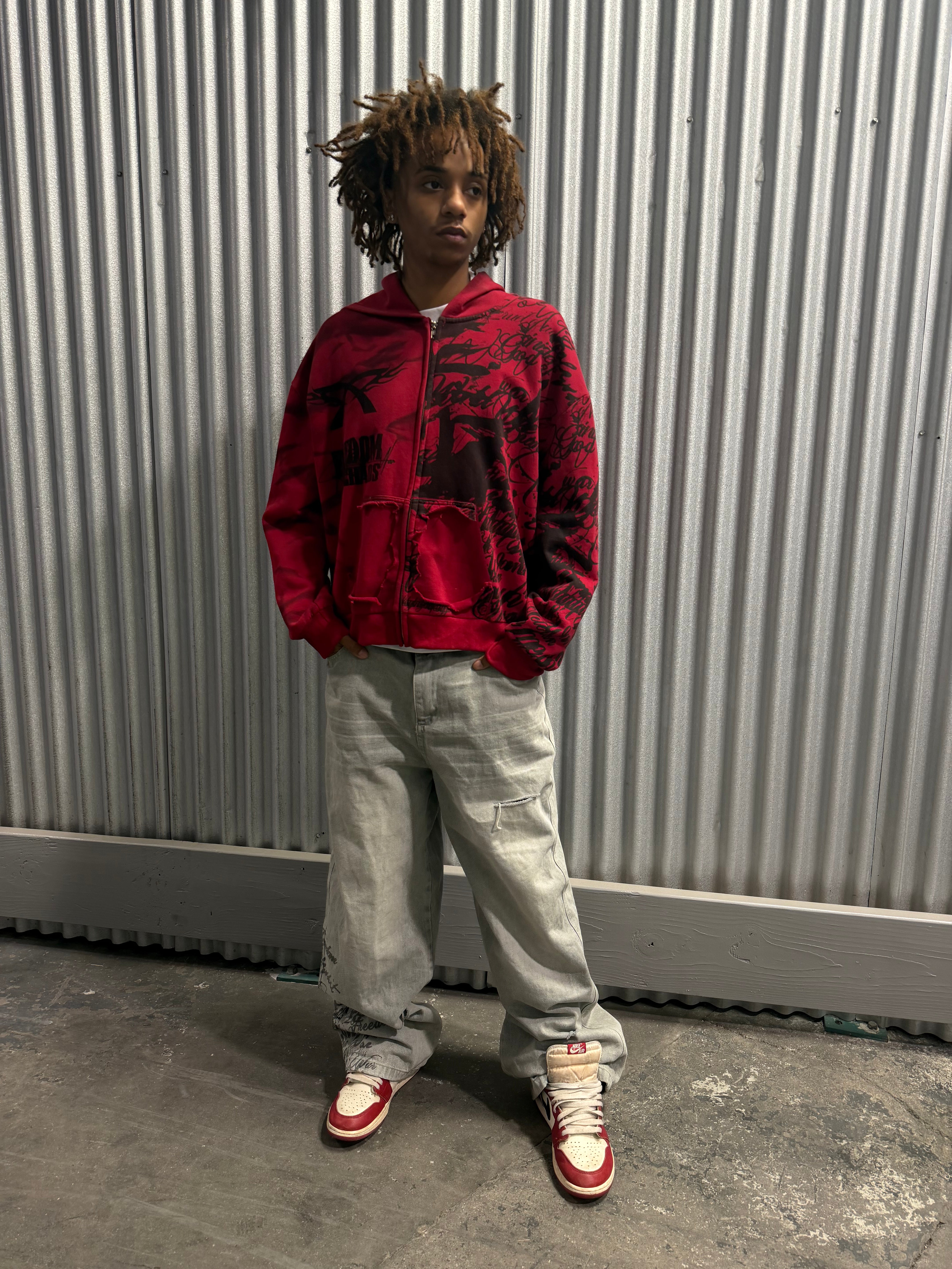 War Letter Zip-Up