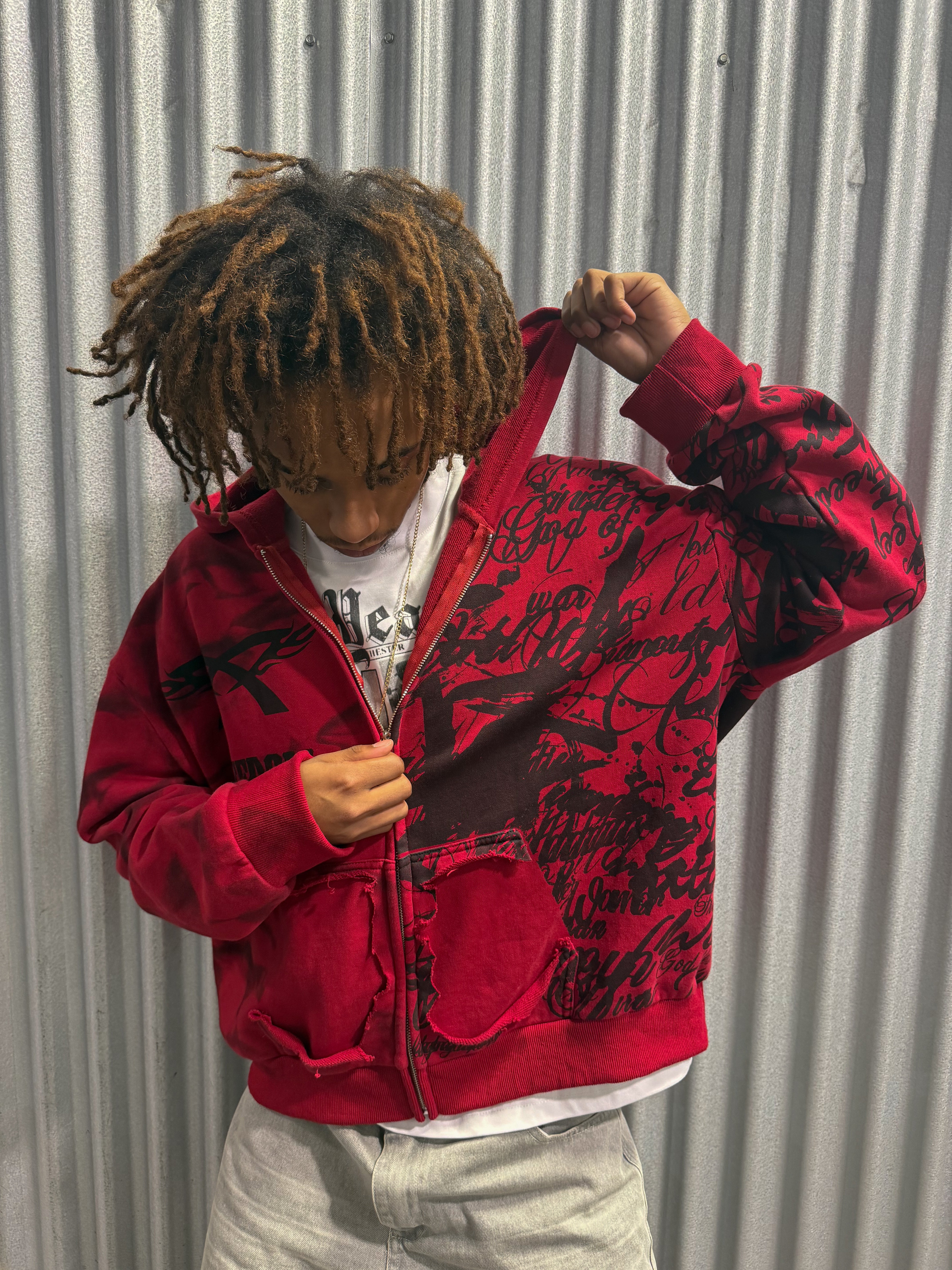 War Letter Zip-Up