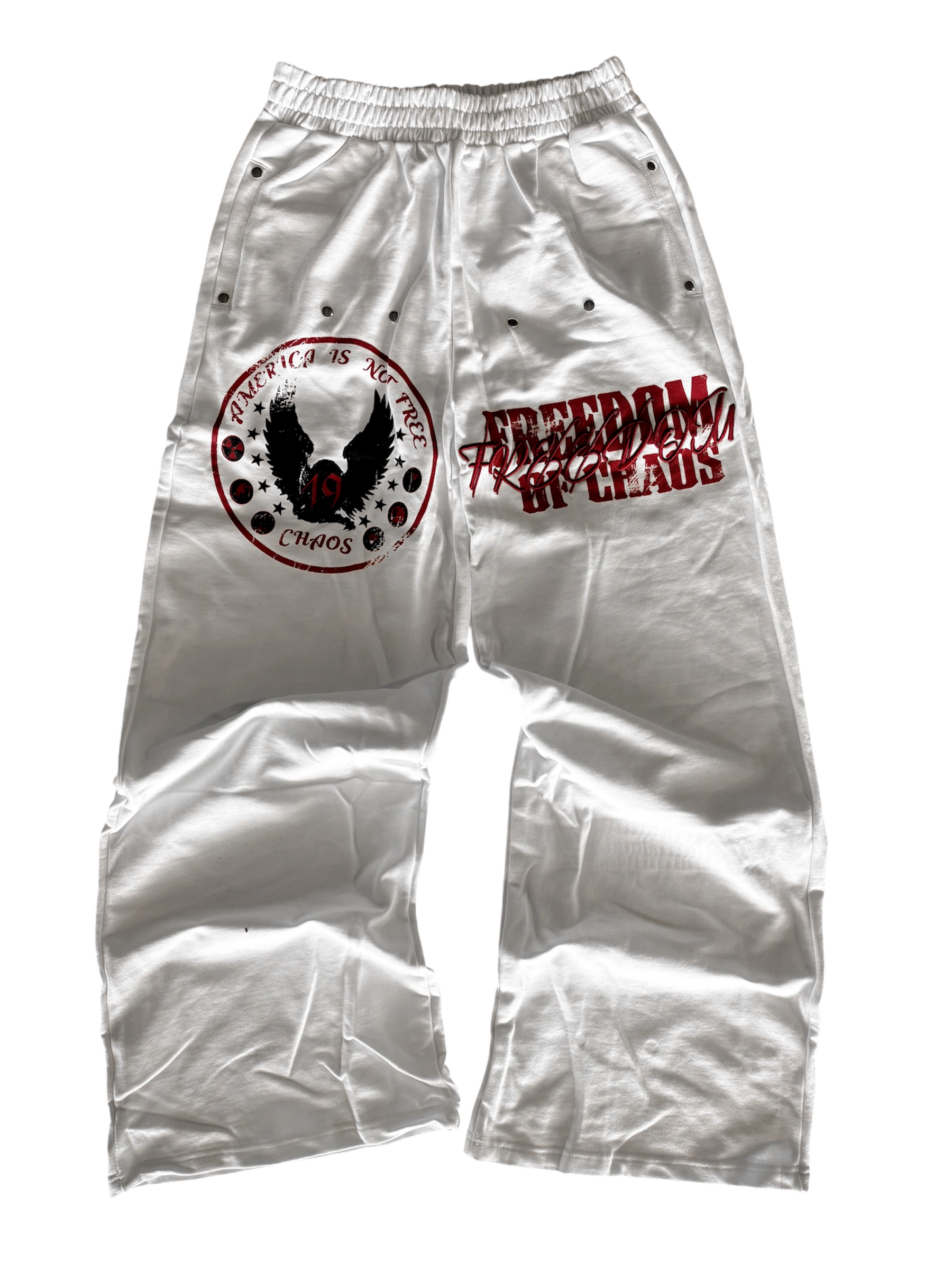 Americas Chaos Sweats - WHITE
