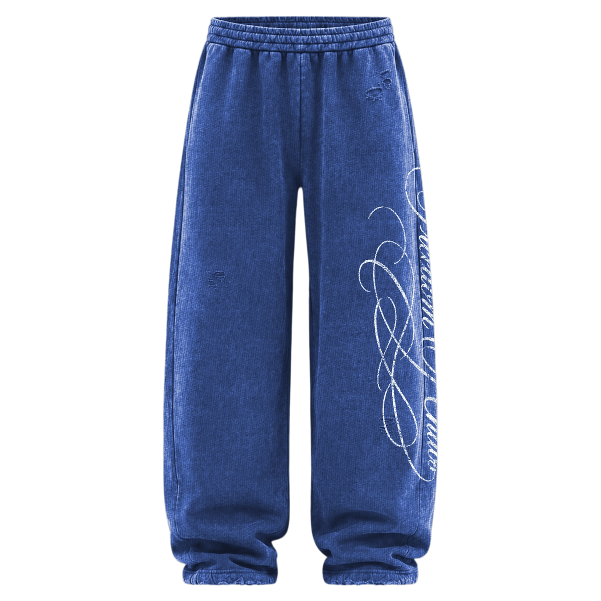 Blue War Torn Sweats